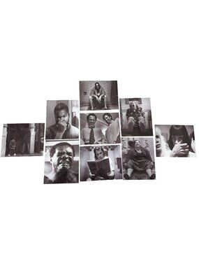 9pcs Funny Bathroom Wall Art Prints 8x10 Inches Unframed Black & White Humorous